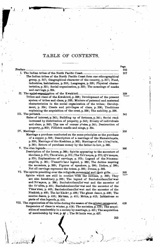 table of contents (p. 313)